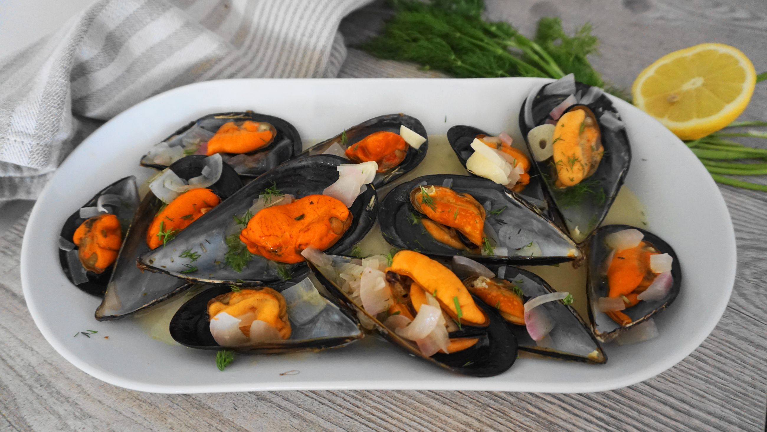 Μύδια αχνιστά